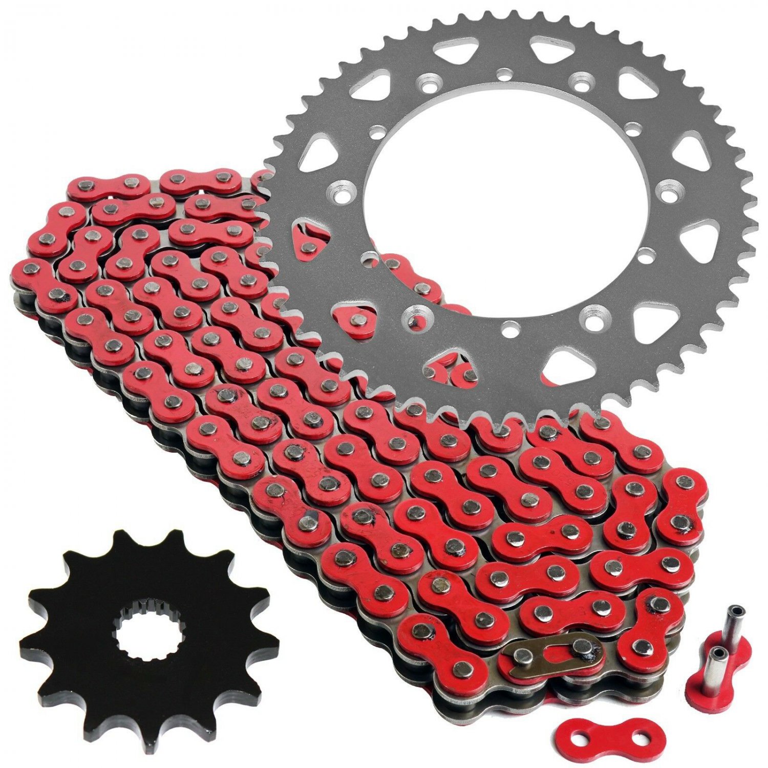 Red Drive Chain and Sprocket Kit Fits YAMAHA WR200R 1991 1992 1993