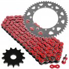 Red Drive Chain and Sprocket Kit Fits YAMAHA WR200R 1991 1992 1993