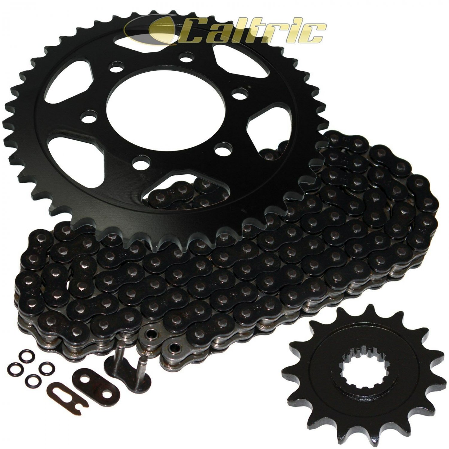 Black O-Ring Drive Chain & Black Sprocket Kit Fits KAWASAKI Z1000 ZR1000 2010-14