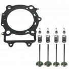 CYLINDER HEAD INTAKE EXHAUST VALVE KIT Fits ARCTIC CAT PROWLER 650 4x4 H1 07 08