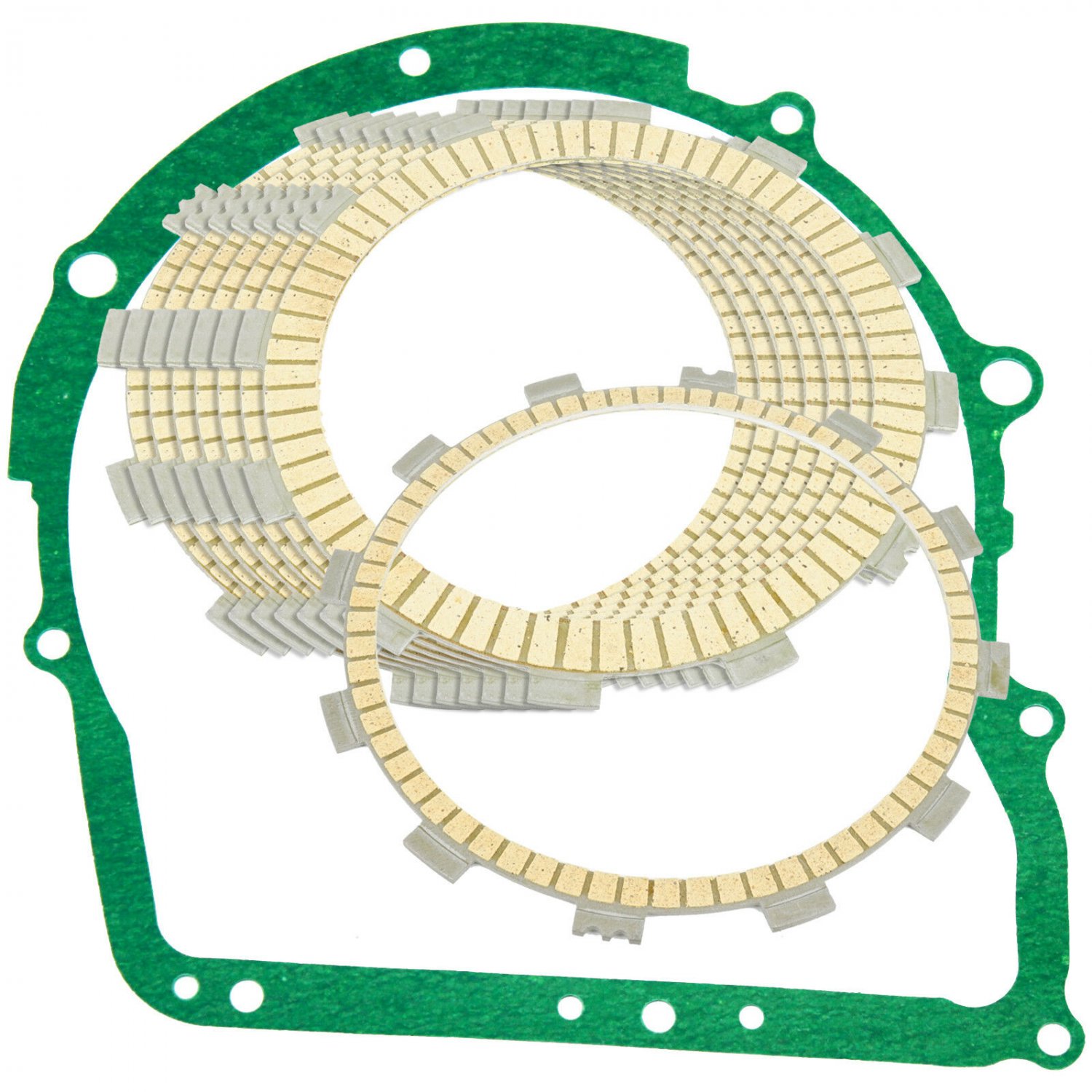 CLUTCH FRICTION PLATES w/GASKET Fits YAMAHA XVZ1300 Royal Star Tour Deluxe 97-10