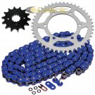 Blue O-Ring Drive Chain & Sprockets Kit Fits KAWASAKI EX250F Ninja 250R 1988-07