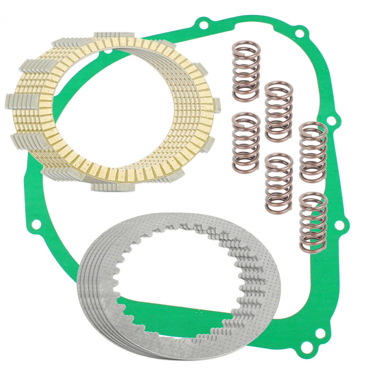 CLUTCH FRICTION PLATES and GASKET KIT Fits KAWASAKI Ninja ZX-7RR ZX750 1996 1997