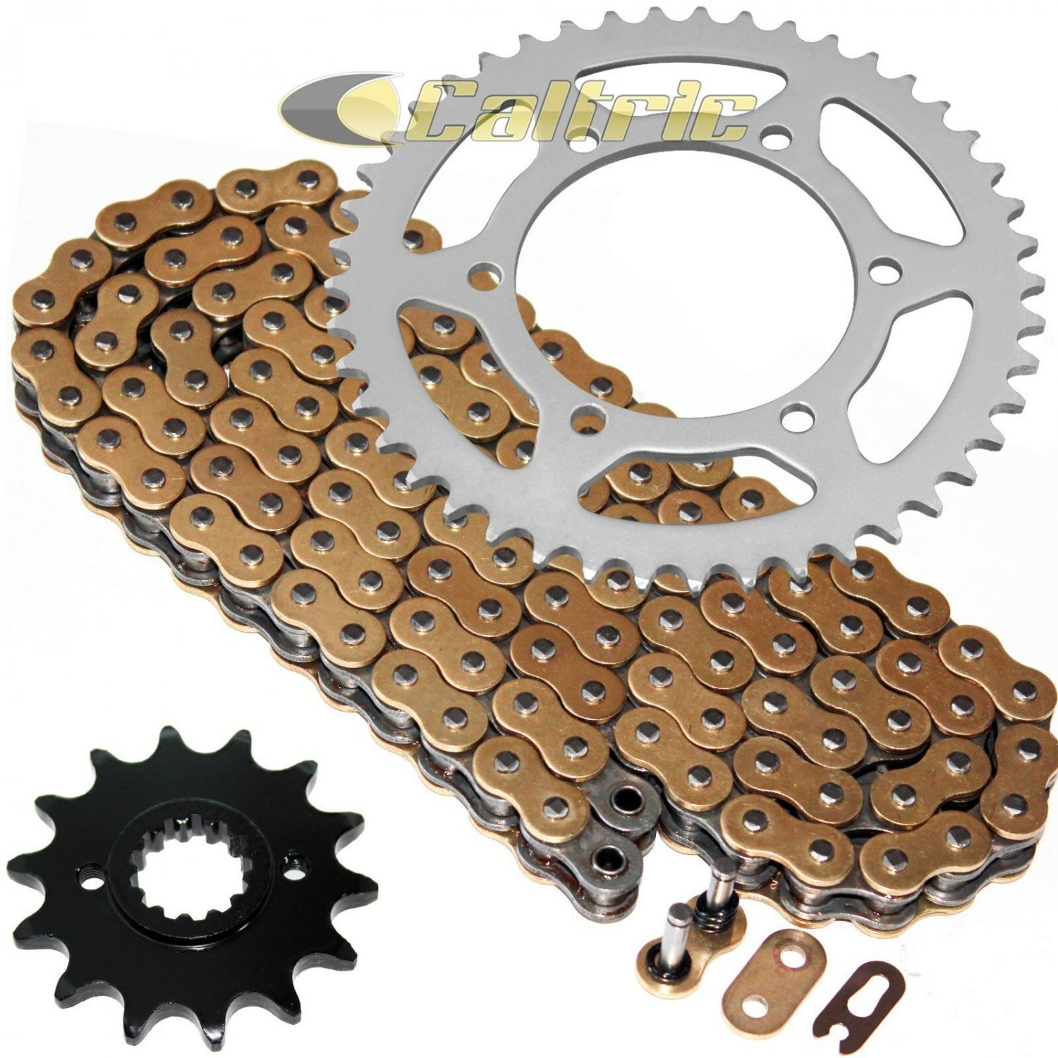 Gold O-Ring Drive Chain & Sprockets Kit Fits KAWASAKI EX250F Ninja 250R 1988-07