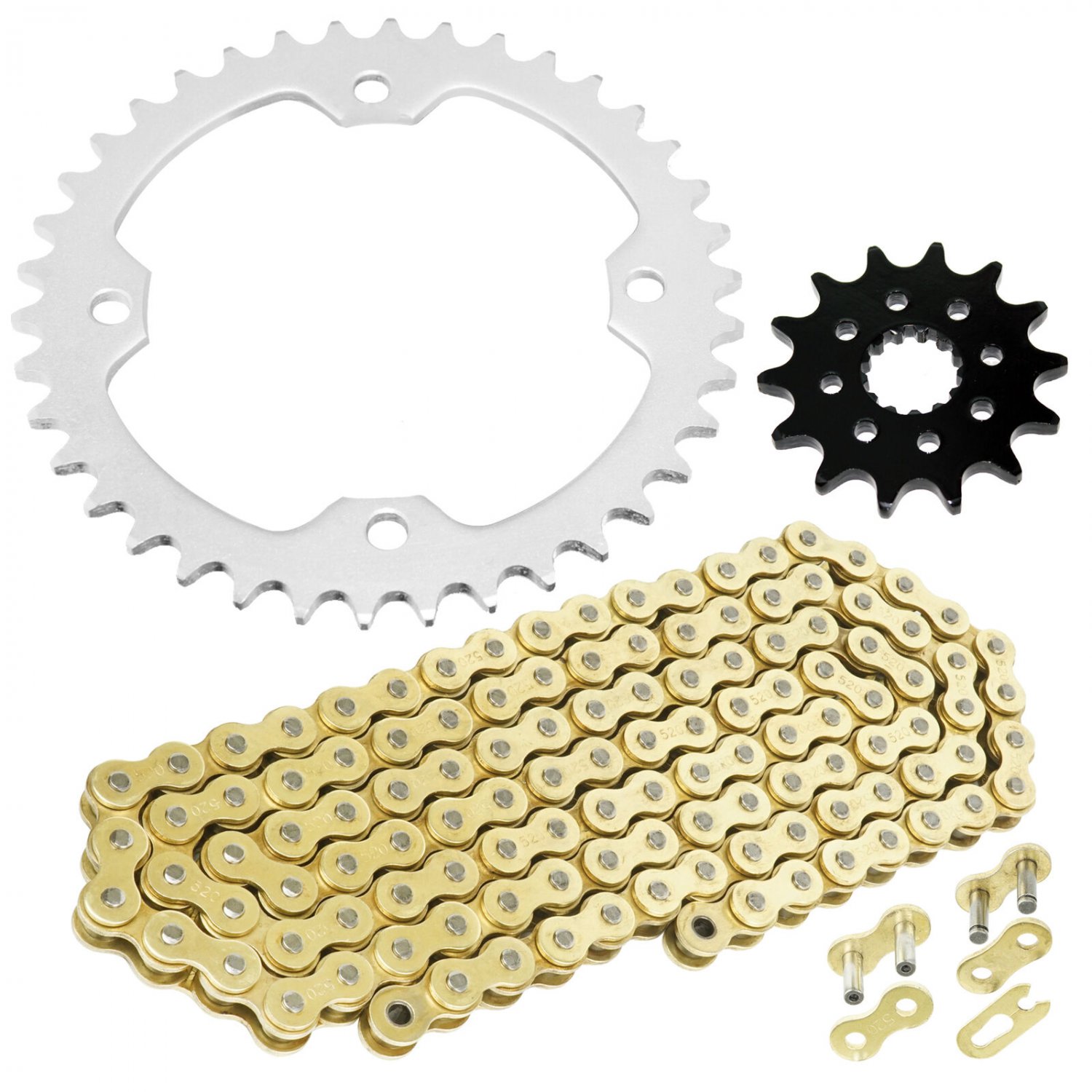 Drive Chain & Sprockets Kit Fits YAMAHA YFZ450 YFZ450V 2004-2013