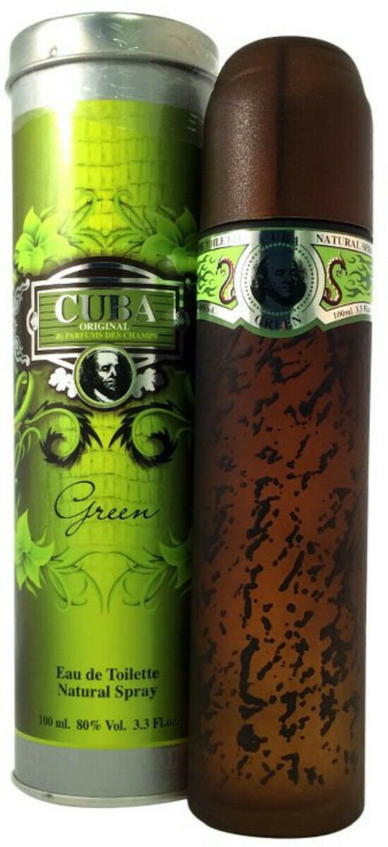 Cuba Green By Cuba cologne for men EDT 3.3 / 3.4 oz New in Box