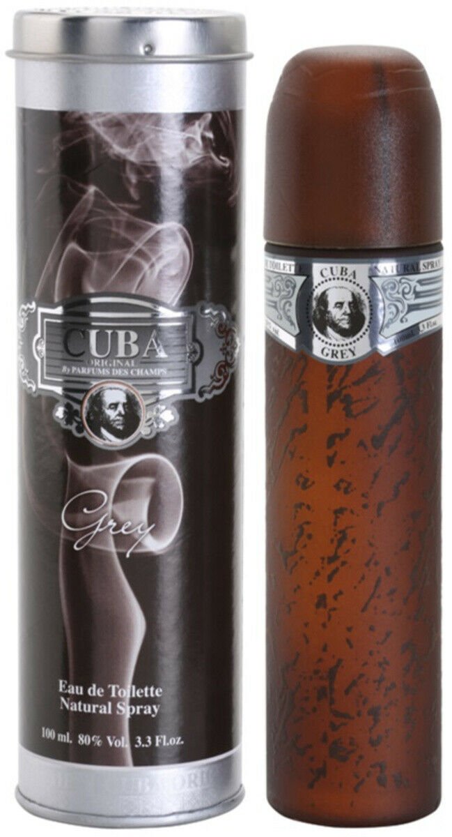 Cuba Grey By Cuba cologne for men EDT 3.3 / 3.4 oz New in Box