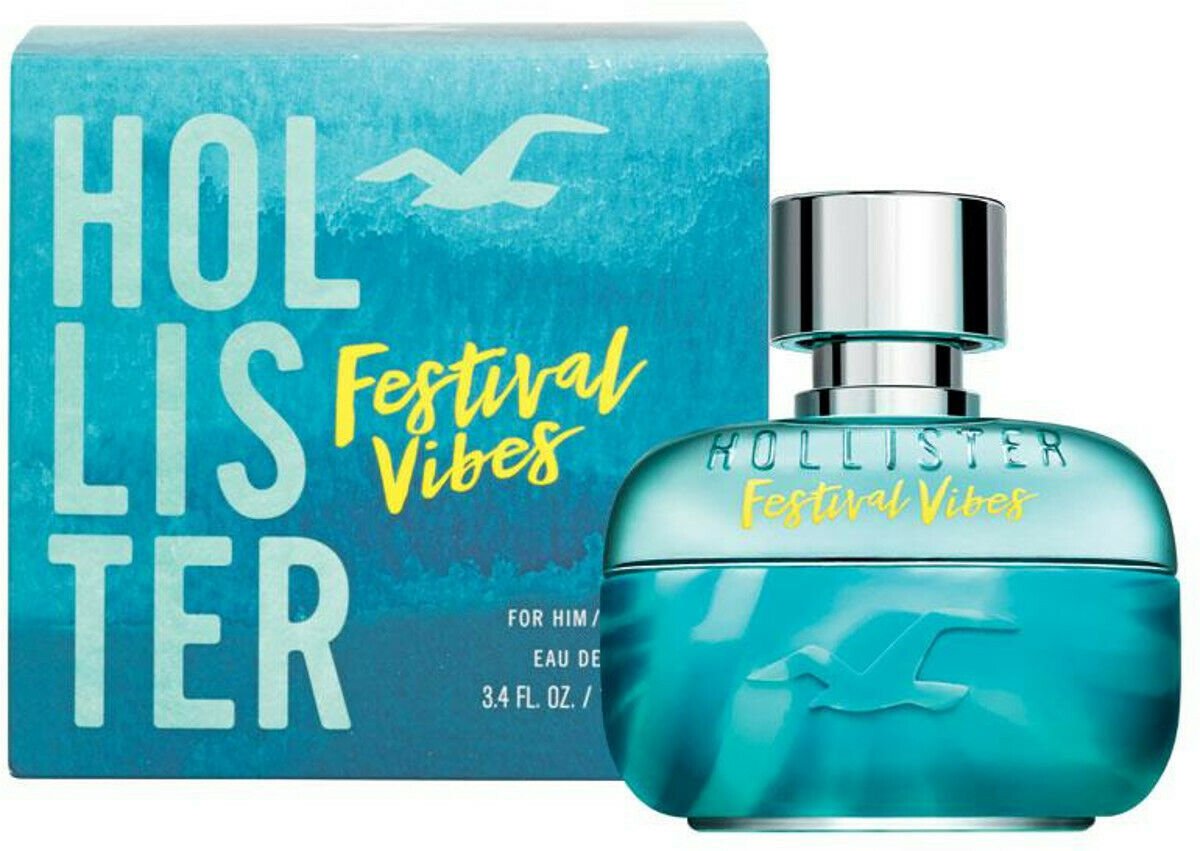 Festival Vibes by Hollister cologne for him EDT 3.3 / 3.4 oz New in Box