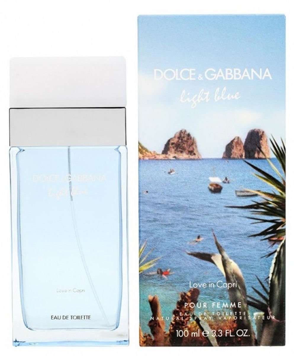 D & G Light Blue Love in Capri by Dolce & Gabbana EDT 3.3 / 3.4 oz New in Box
