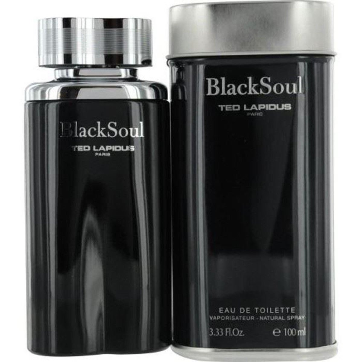 BLACK SOUL Ted Lapidus Cologne Men 3.3 oz 3.4 EDT New in Box