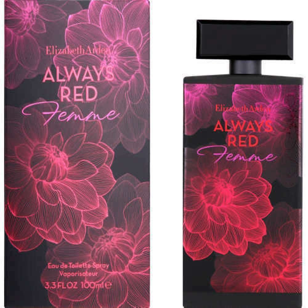 ALWAYS RED FEMME by Elizabeth Arden EDT Perfume 3.3 / 3.4 New in Box