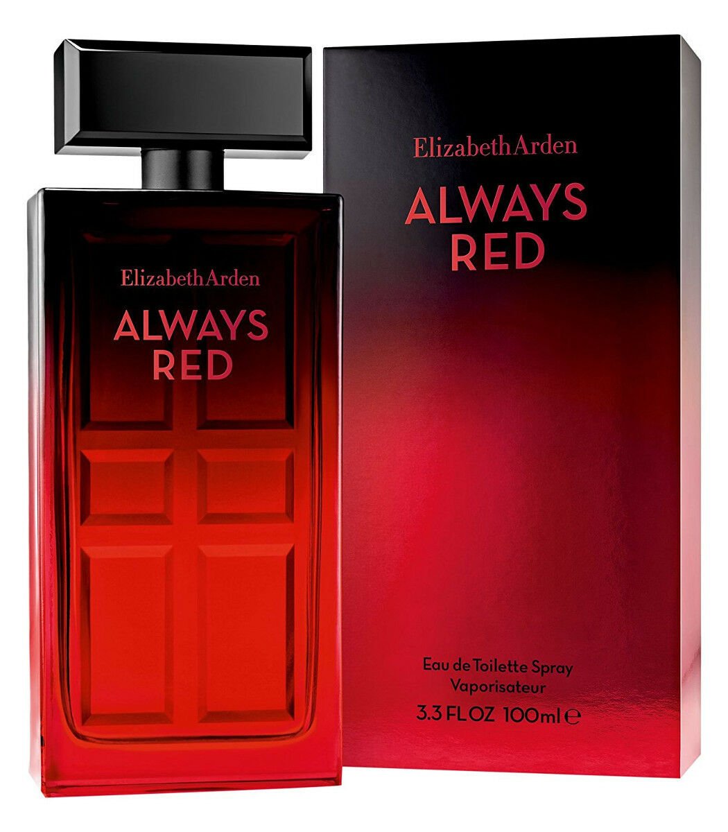 ALWAYS RED by Elizabeth Arden EDT Perfume 3.4 3.3 oz NEW IN BOX