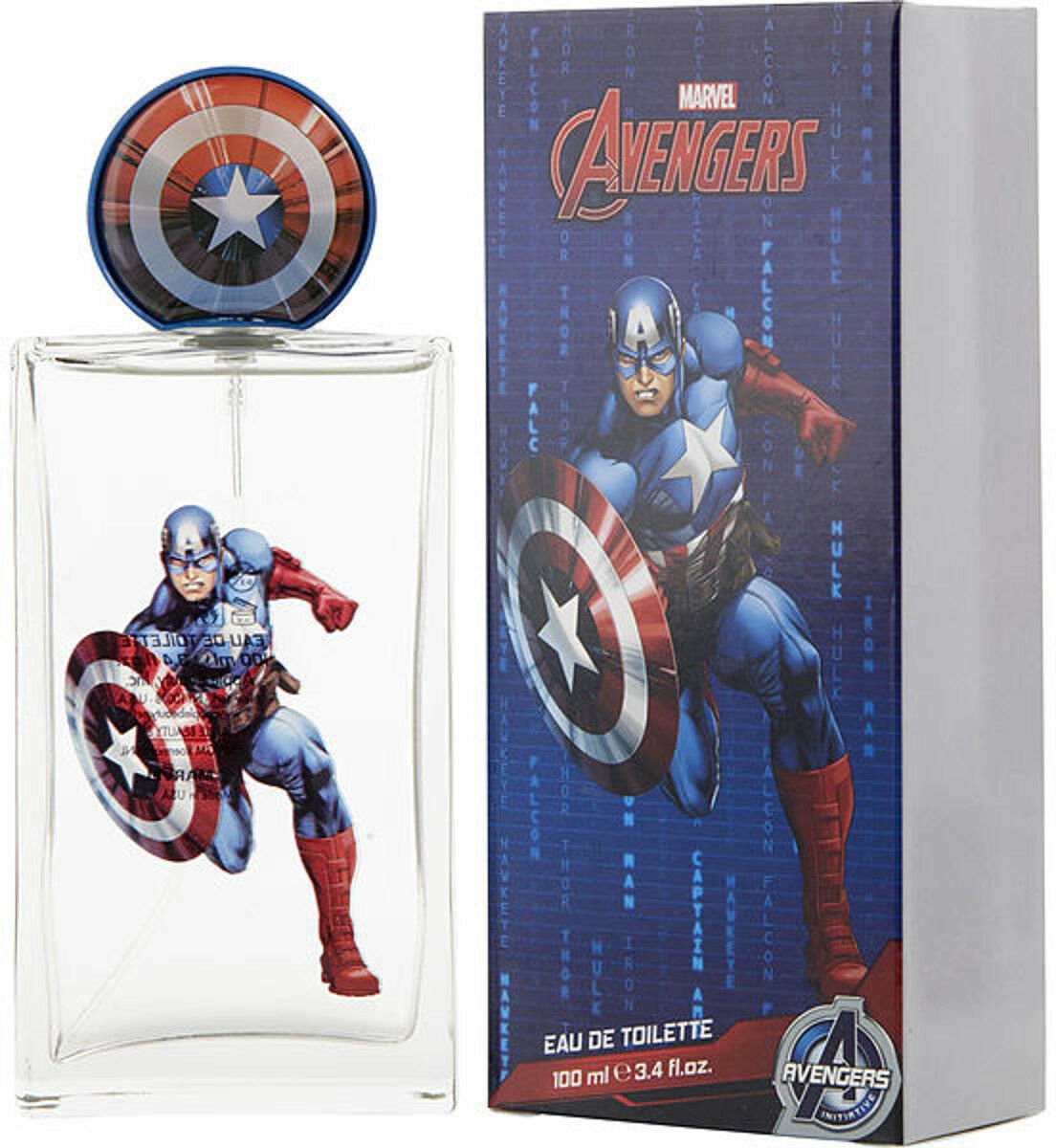 Avengers Captain America by Marvel for boys EDT 3.3 / 3.4 oz New in Box
