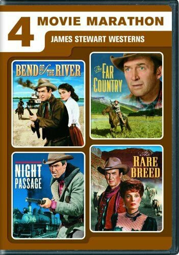 4 MOVIE MARATHON JAMES STEWART WESTERN COLLECTION New DVD