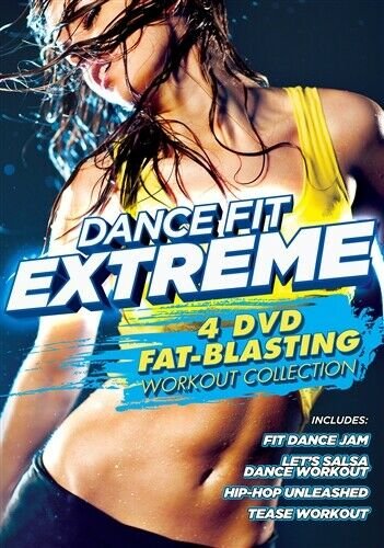 DANCE FIT EXTREME 4 DVD FAT BLASTING WORKOUT COLLECTION New Sealed