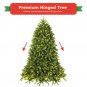 7.5ft Pre-lit PVC Christmas Fir Tree Hinged 8 Flash Mode w/700 LED Light