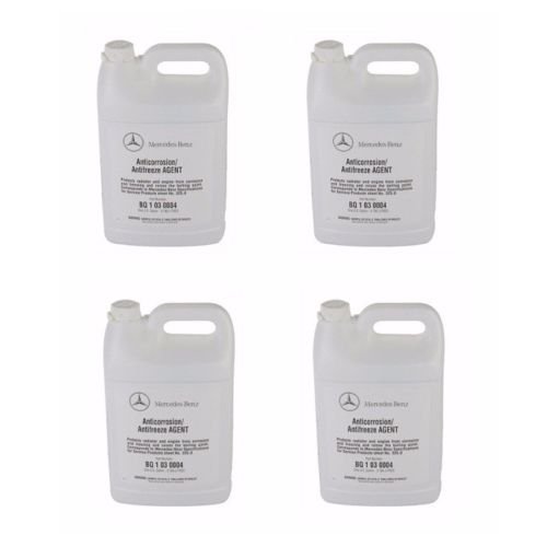 4x Genuine Mercedes Blue Colored Engine Coolant Antifreeze Gallon Q 103 0004