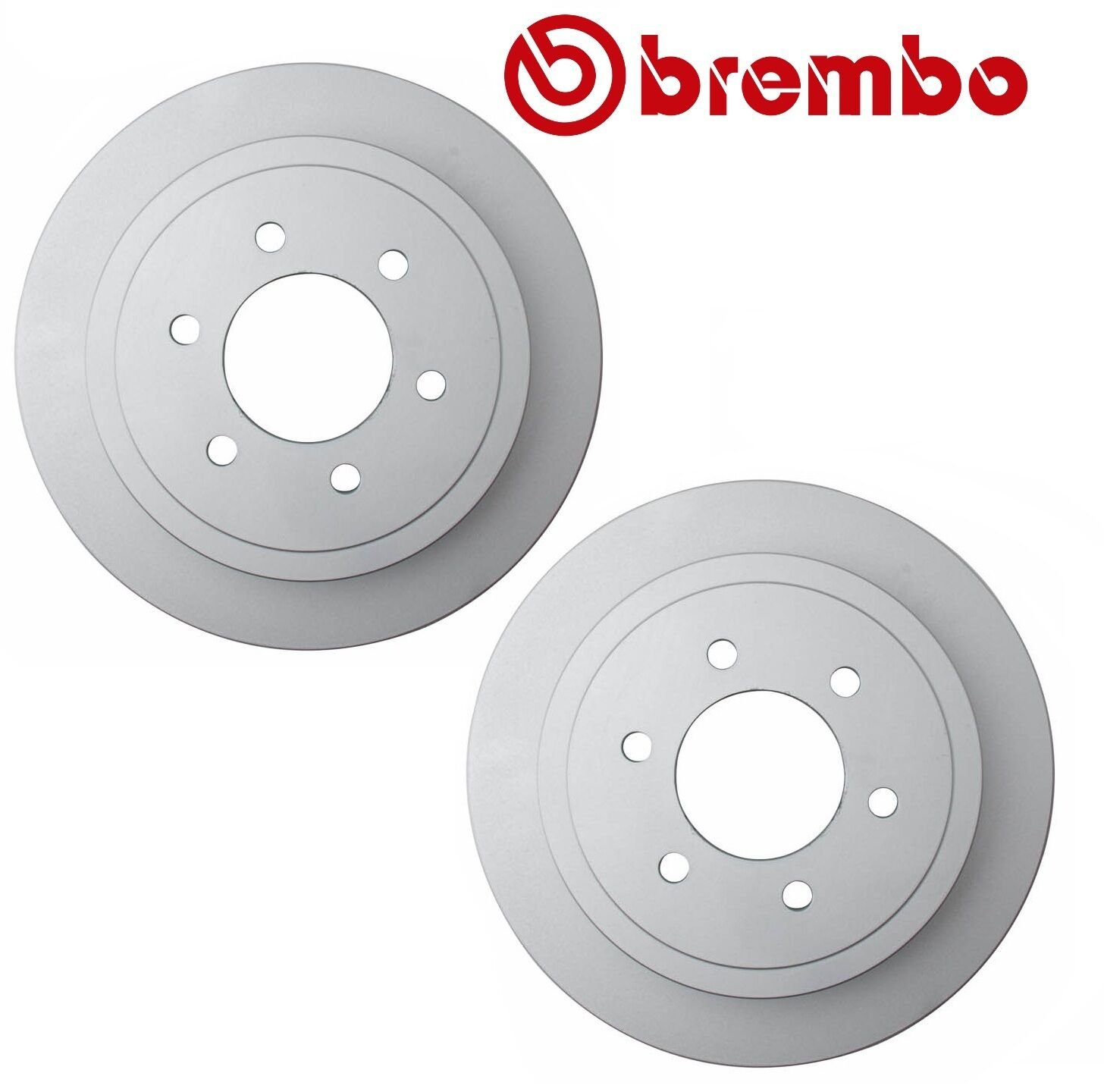 Rear Vented Disc Brake Rotors 6 Lug x 2 Brembo 09B59511 for Ford F-150