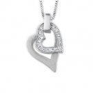 18K Diamond Heart Necklace
