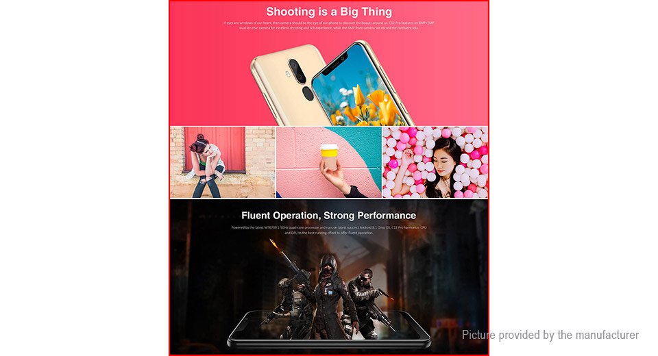 Authentic OUKITEL C12 Pro 6.18" Quad-Core Oreo LTE Smartphone (16GB/EU)