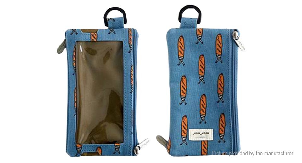 Portable Nylon Protective Cell Phone Touch Screen Case Wallet Cover