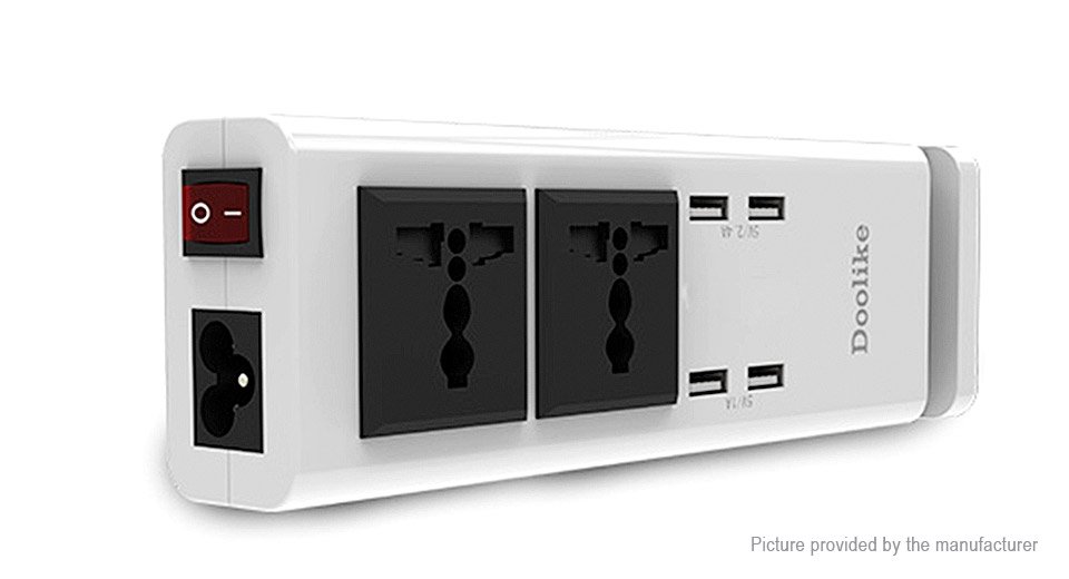 Doolike DL-CDA8 4-Port USB Smart Power Strip Power Adapter (US)