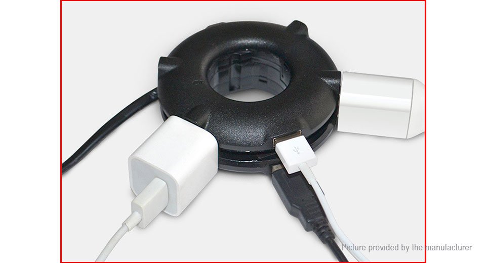 Donut Conversion Plug Socket Portable Universal Dual USB Travel Charger Power Adapter