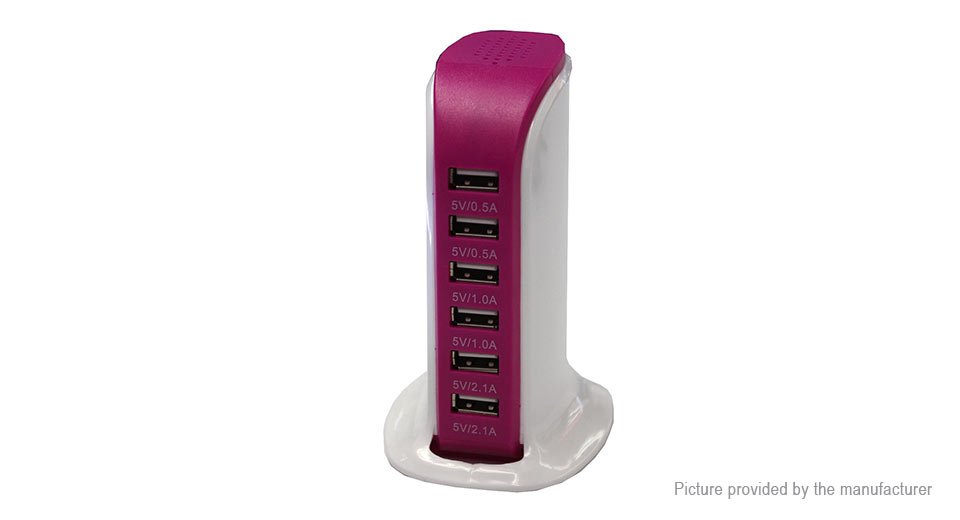 Sailing Boat Styled 30W 6-Port USB Charger Power Adapter