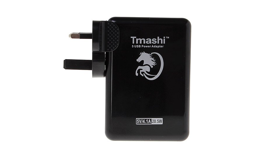 Universal 3000mAh AC Power 5-Port USB Travel Charger Adapter (UK Plug)