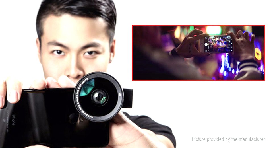 Oksense Cilp-on 4K 0.5X Super Wide Angle + 10X Macro Lens for Smartphone