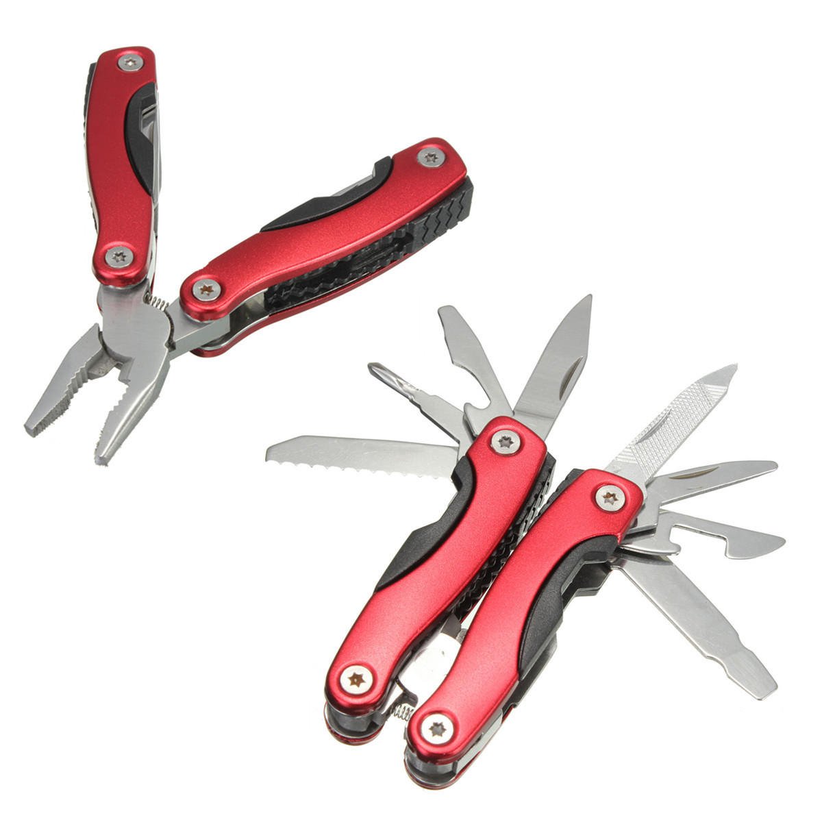 9 In 1 Portable Pocket Plier Survival Camping Travel Life Tools, Multitool