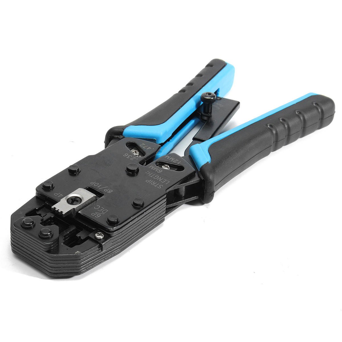 8 inch Network Cable Crimper Crimping Plier Tool For 10P/8P/6P/4P/RJ45/RJ12/RJ11 Plug