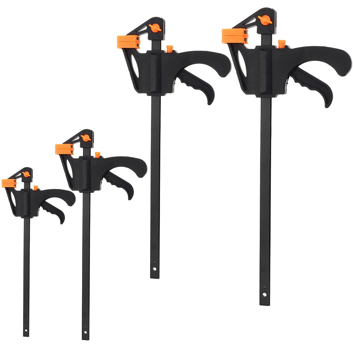 6, 8, 10, 12 Inch Wood Working Bar F Clamp Grip Ratchet Release Squeeze Hand Tool