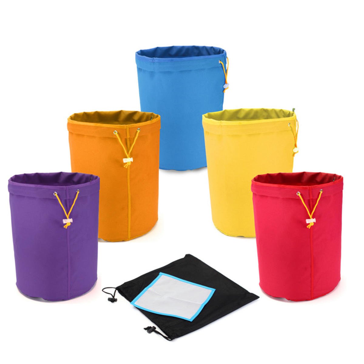 5 Pcs 1 Gallon Bubble Bag Multi-color Herb Filter Bag Plant Residue Filter Bag