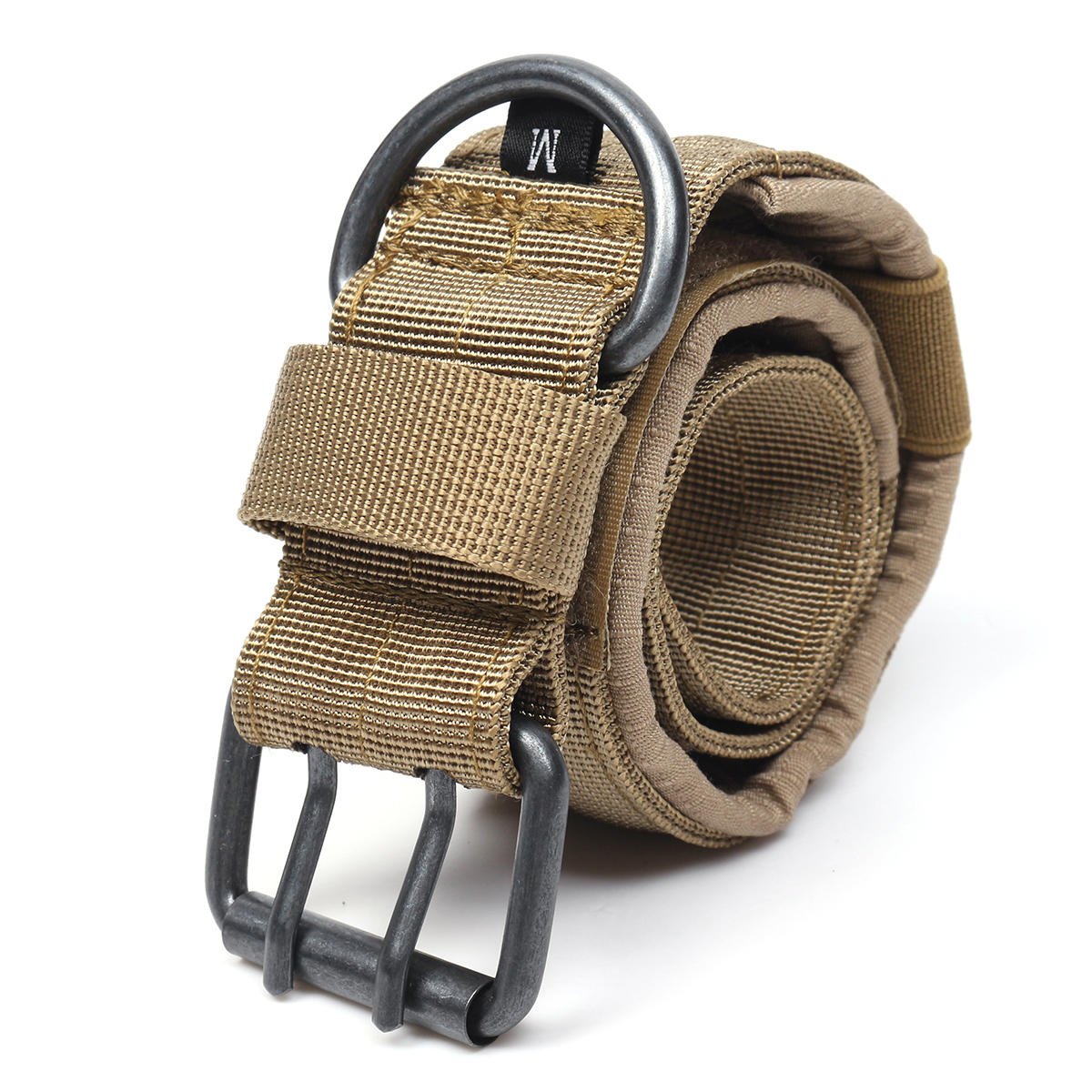 Nylon Tactical Dog Collar Adjustable Training Dog Collar with Metal D Ring Buckle M Size