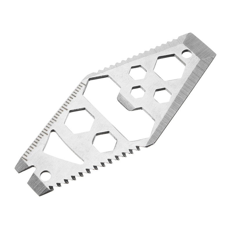 Bottle Opener Saw Crowbar Hex Wrench Spanner Cutter Key Ring EDC Tool, Multifunctional