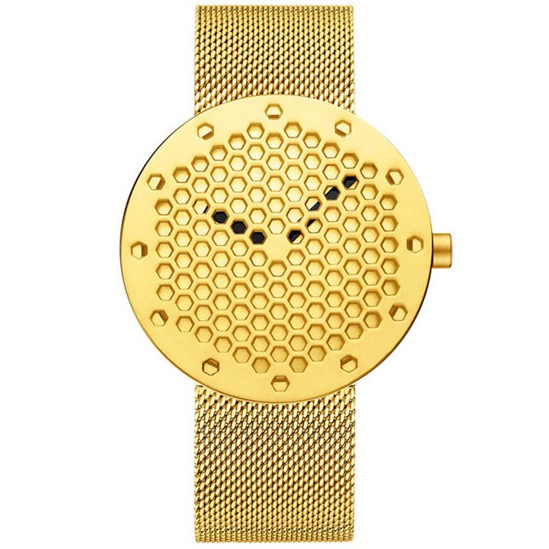 CRRJU 2143 Creative Hollow Dial Design Fashion Needle Quartz Watch