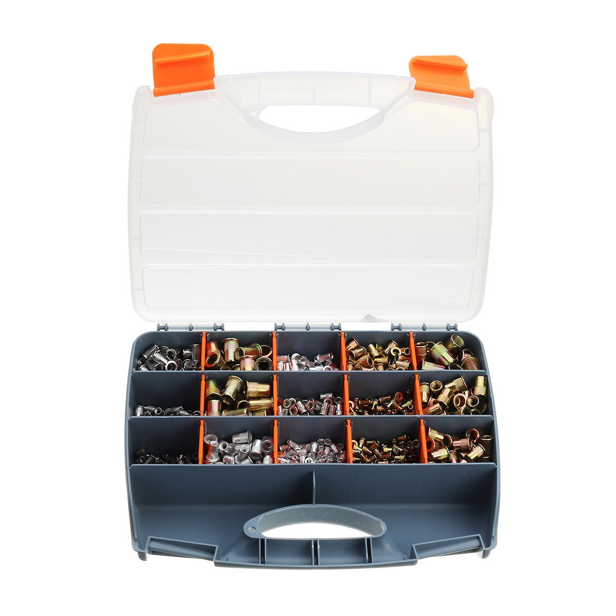 1200 Pcs M3 M4 M5 M6 M8 M10 M12 Stainless Steel Nutsert Rivnut Rivet Nutsert Tool Kit