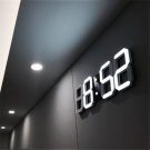 3D Digital Clock wall deco Glowing Night Mode Adjustable Electronic Table Led Clock