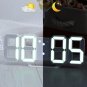3D Digital Clock wall deco Glowing Night Mode Adjustable Electronic Table Led Clock