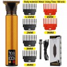 Gold USB Hair Cutting Rechargeable Man Shaver Trimmer Barber Professional Beard Trimmer