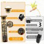 Gold USB Hair Cutting Rechargeable Man Shaver Trimmer Barber Professional Beard Trimmer