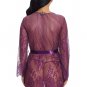 Self Tie Sheer Lace Robe Without Lingerie