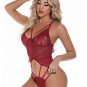 Cut-out Contrast Lace Teddy Bodysuit