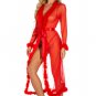 Sheer Illusion Marabou Robe