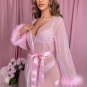 Pink Bring Your Passion Lace Bra and Robe Set