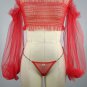 Ruffled Goddess Bra Set