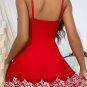 Lillian Floral Lace Babydoll Set