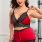 Plus Size Exposed Romance Bra Set