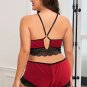Plus Size Exposed Romance Bra Set